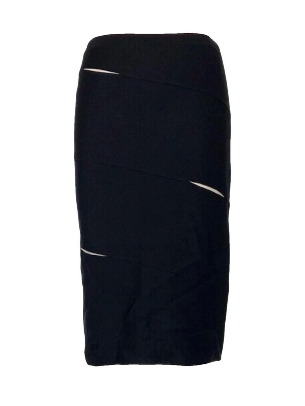Christian Dior Paris Black Pencil Skirt Size 6